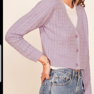 Reformation Linen Cardigan